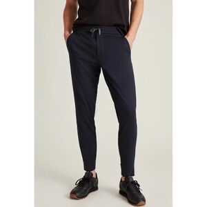 Bonobos Mens Navy Blue Knit Jogger Pants Size Large Regular Rayon Blend Stretch